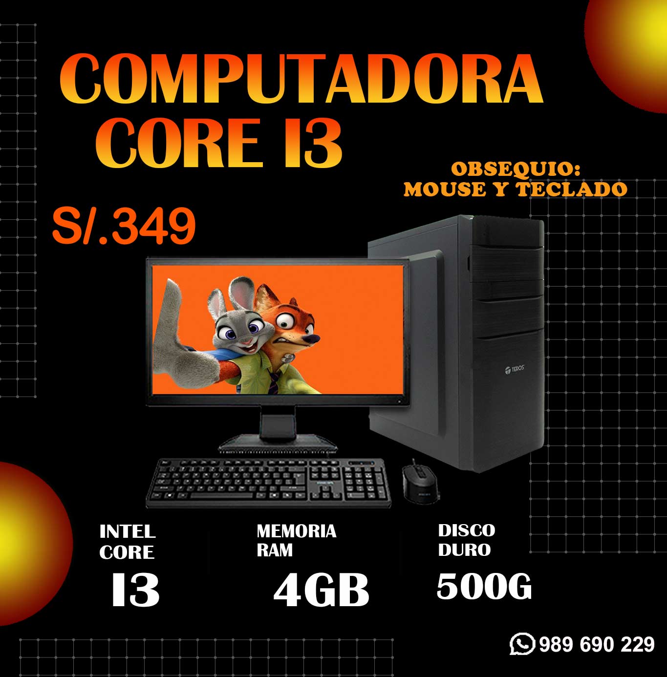 venta de computadoras core i3